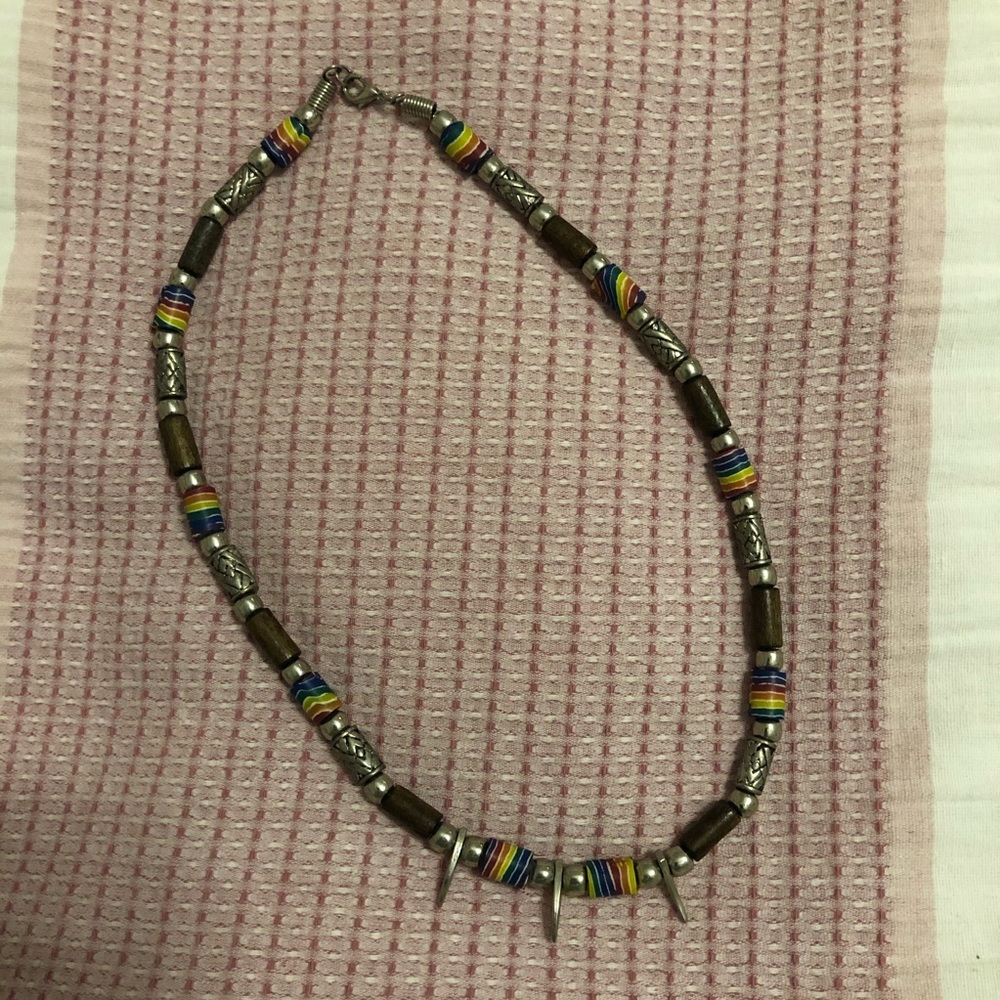 Rainbow/Beach/PRIDE necklace